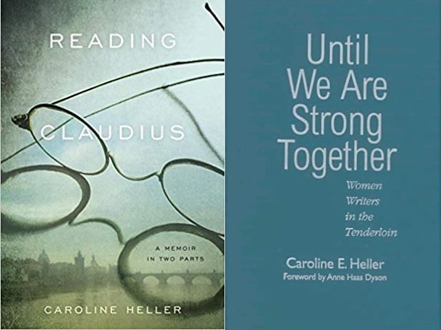 A picture ofCover pages of Caroline Heller's books.